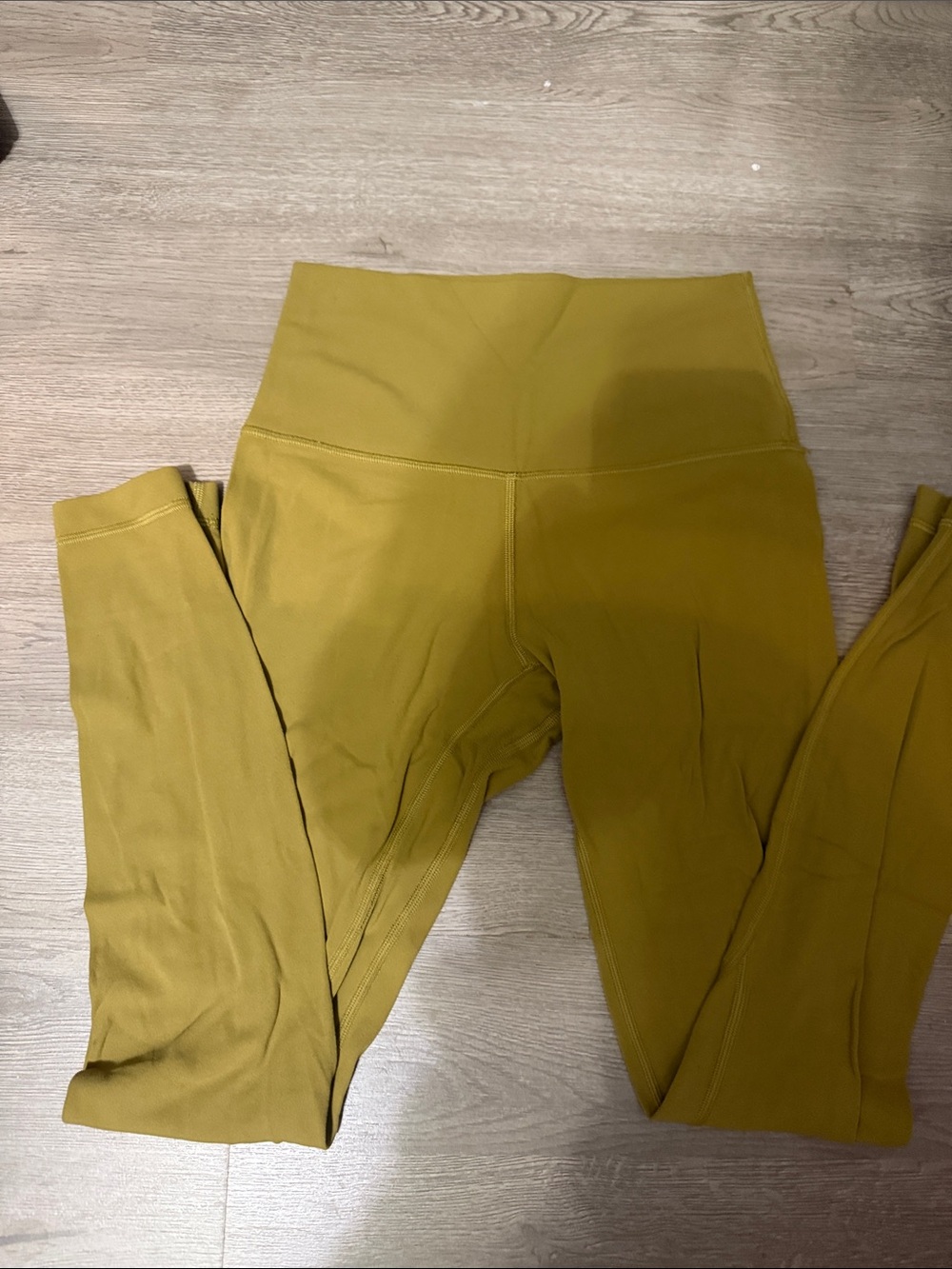 lululemon athletica High-Rise Mustard Green Leggings